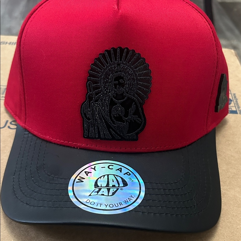 Red and Black Men's Cap